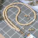 Lanyards for id badges and Keys for Women Wood Beaded Lanyard