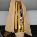 Julius Studio [Super Heavy Duty] 10 x 10 ft. (W x H) Gold Wedding Arch Backdrop Stand Flat Leg, U Shape Ground Mount Stake Pins, Strong Metal Frame, Adjustable Length Pipe for Special Events, JSAG864