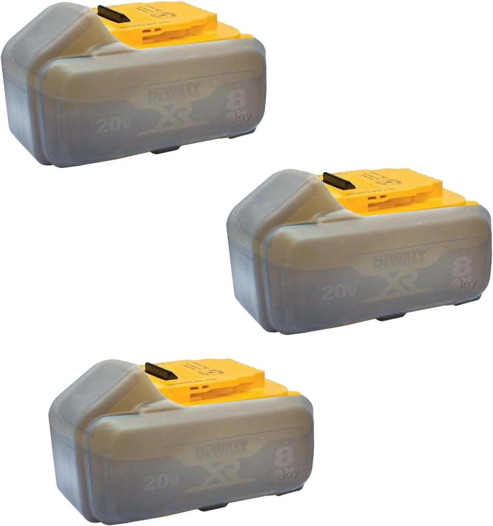 yadoker Silicone Protect case for Dewalt 20V 8AH Battery 3PCS