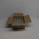 U-Pack 24pieces of Square Glass Spice Bottles 4 oz Spice Jars with Silver Metal Lids, Shaker Tops, and Labels