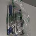 Floor Scrub Brush with Long Handle: 3 in 1 Heavy-Duty Floor Scrubber Brush with Squeegee for Cleaning Tile Bathroom Deck Kitchen Patio - Blue