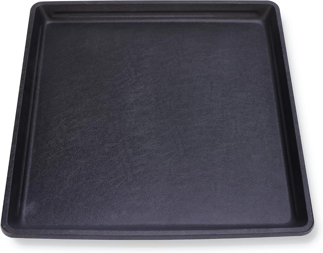 2 Pack 17'' x 17'' Portable AC Drip Pan & Mini Fridge Drip Pan - Leak-Proof Oil Drain Pan for Changing Oil, Multi-Purpose Tray, 17 X 17 X 1.5 Inch