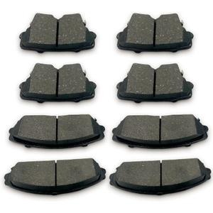 8pcs Front Rear Ceramic Brake Pads Set fit For 2005-2019 For Chrysler 300,2009-2019 For Dodge Challenger, 2006-2019 For Dodge Charger, 2005-2008 For Dodge Magnum