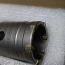 2" Concrete Hole Saw, 50mm Tungsten Steel Core Bit for Cinder Block, Brick, Rock, Plank Walls for Pipes or mini Split Lines, with SDS Plus Shank and 2 Center Positioning Drill Bits.