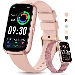 Fitness Tracker- Smart Watches for Women Men with 24/7 Heart Rate Monitor Blood Oxygen Sleep Tracker, Waterproof Fitness Watch, Activity Smartwatch for Android iPhone, Calorie Distance Pedometer, Gift