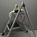 HBTower 2 Step Ladder,2 Step Stool for Adults Folding Step Stool with Cushioned Handle with Wide Anti-Slip Pedal Ergonomic Design