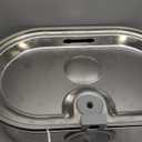 3.4Gal Dog Water Fountain for Large Dogs, 13L Stainless Steel Large Pet Fountain with Deeper & Wider Drinking Area, Automatic Dog Water Bowl Dispenser with Water Window & LED, Super Quiet (Silver)