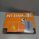 Dog Stairs with Condo 15" H, 2-Step Wider Dog Steps for Small/Medium/Large Old Dogs Cats, Folding Sturdy Storage Pet Stairs Climbing Bed Couch, Ramp for Car Hold Up to 150 Lbs, Beige