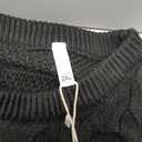 Amazon Essentials Women's Soft Fisherman Cable Knit Long-Sleeve Crewneck Sweater Black, XX-Large