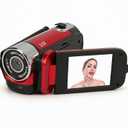 Digital Video Camera, 1080P HD Camcorder with 2.4in Rotatable Screen 16X Zoom and Fill Light for Vlogging Travel Recording