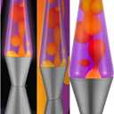Lava Lamp - 14.5" Purple Sunset - The Original Motion Light - Yellow Wax and Purple Liquid - Item #2635 