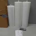 Flameless LED Candles, Flickering Larger Candles with Remote Control & Timer, Battery Operated Waterproof Pillar Candles,3pc for Valentine's Day,Indoor Outdoor Lanterns,Church,Wedding,Patio Porch