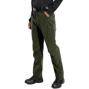 KFUBUO Men's Lightweight Ripstop Tactical Cargo Pants, Water Resistant Hiking Work Pants Relaxed Fit Black, 3XL