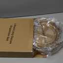 LAMU 3 Pack Lazy Susan Organizer Turntable for Cabinet, Condiment Organizer for Kitchen Pantry Organizers and Storage, Table Top, Fridge, Countertop, Spice Organization, 12'' 10.6'' 9.25'', Amber