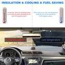 Ohleats Retractable Windshield Sun Shade, 27.6"60" Sunshade Protector Blocks 99% UV Rays to Keep Your Car Cool, Front Windshield Sunshade Cover for Most Vehicles, Car Accessories (27.6"60")