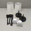 NIORSUN 14.5 inch Battery Operated Wall Sconce Set of 2,Brushed Nickel Rechargeable Wall Lights with 5200mAh Dimmable Bulbs and Remote,9 Colors Wireless Sconces for Bedroom Living Room Decor Missing Remote Controller