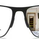 Photochromic Reading Glasses Multi Focal Reading Glasses for Men Clear on Top Readers on Bottom Progressive Reader (Black)