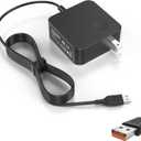 Fancy Buying 65W 40W 6pin USB Cable (Not Square Tip, Not USB Type C) Charger Adapter for Lenovo Yoga 3 Pro-1370 Yoga 3-1170 Yoga 3-1470 36200563 Yoga 700 700-11ISK 700-14ISK W/USB Cable