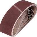 HARFINGTON 3 x 24 Inch Sanding Belts, 10 Pcs 80 Grits Aluminum Oxide Abrasive Belt Sander File Belt for Woodworking, Metal Polishing, Knife Sharpener