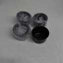 4Pcs 3.25inch Trailer Wheel Center Caps Push Through 3.25" Bore 2.32" Tall Hub Cap for Truck SUV RV Wheel Rim, High Gloss Black Wheel Cover