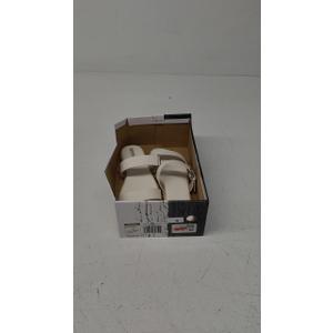 Kensie White Sandals with Adjustable Straps and Padded Footbed Size 8