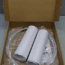 White Lamp Shades Set of 2, Drum Large Lampshades 13" Top x 13" Bottom x 10" High, Replacement Lamp Shades Natural Linen for Table Lamps Floor Lamps, Easy Assembly Required