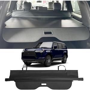 Deluden Retractable Cargo Cover Compatible with Lexus GX 550 GX550 Toyota Land Cruiser 2024 2025 2026 Trunk Accessories Shielding Security Shade Privacy Screen (Carbon Fiber)
