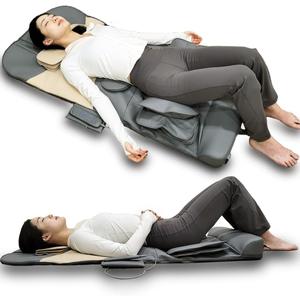 Full Body Stretching Massage Mat with Airbags. 3D Lumbar Traction - Neck, Back, Waist, Hip Relaxation & Pain Relief. Back Heating Massager Pad, Foldable & Portable.