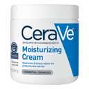 CeraVe Moisturizing Cream, Body and Face Moisturizer for Dry Skin, Body Cream with Hyaluronic Acid and Ceramides, Daily Moisturizer, Oil-Free, Fragrance Free, Non-Comedogenic, 19 Ounce