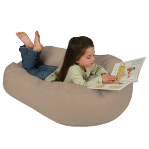 Leachco Pillay Plush Sling-Style Lounger, Latte