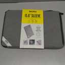 Solo New York Laptop Bag Sleeve for Women & Men - Travel Case for Computer & Tablet, Fits up to 15.6" Laptops, Fully Padded, Lightweight Construction, Durable Zippers - Re:Focus, Gray