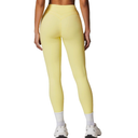 Womens Workout Adjustable Sports High Waist Leggings Pilates Outfits for Women (X-Large, Yellow)
