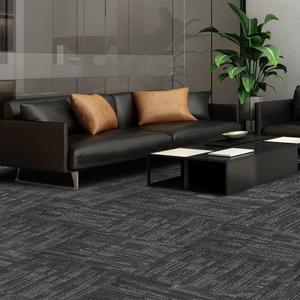 Petgrow Commercial Carpet Tiles, 24" x 24" Squares, 18 Tiles, 72 sq ft, Non-Slip Soft Floor Carpet for Office, Bedroom, Living Room,Easy DIY Installation with Flexlok Tabs (1 Box Sample,Gray)