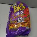 Takis Mini 25PK Bite Size Variety Pack, Assorted Flavored Mixed Rolled Tortilla Chips  (15) Fuego Mini (10) Nitro Mini (EXP 09/16/25)