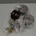 Michanco 3 Inch/ 7CM Round Furniture Legs Replacement Couch Sofa Legs Set of 4 Chunky Bun Feet for Furniture Wood Legs Mid Century Predrilled M8 Bolt