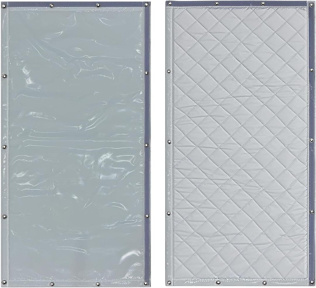 Outdoor Sound Barrier Fence 40" X 78", Soundproof Blanket,Sound Blanket,Acoustic Blanket,Noise Barriers for Air Conditioner,Construction Sites, Stadiums and Factories,Gray, 100*200cm