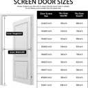 YRH Magnetic Screen Door with Stay Open Buckles - Heavy Duty Self-Sealing Mesh,Powerful Magnets,Full Frame Magic Tape (Fit for Door Size:32x80 Inch,Screen Itself Size:34x82 Inch, Black)