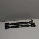 2 Pack 3/8" Black Turnbuckle Heavy Duty Jaw and Jaw Turnbuckle, 1200 Lbs Working Load Limit, Large Turnbuckles Tensioner for Cables Wire Rope, Anti Sag Gate Kit, Fence Deck, Sun Shade Tent