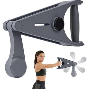 Arm Trainer for Men & Women,Home Forearm Workout Equipment with Silent Metal Bearing,Widened Grip for Strength Training - Targets Forearm, Shoulder & Biceps, Gray