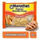 Maruchan Ramen Noodle Soup, Chicken Flavor Japanese-Style Instant Noodles, Quick & Easy Meal for Kids, Students & Busy Families 3 Oz. (24 Pack) (EXP 08/18/26)