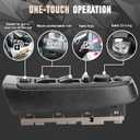 Driver Side Master Power Door Window Control Switch Cover Bezel Assembly Fit Chevy Chevrolet Silverado Gmc Sierra 1500 2500 2500HD 3500 2003 2004 2005 2006 2007 Replaces 15883320 DWS241