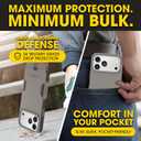 OtterBox iPhone 17 Pro Max (Only) Commuter Series Case Built-in MagSafe Thin, Dual-Layer, Pocket-Friendly, Port Cover 50 Shades of Kinda Purple