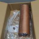 GO&SO Large Lampshade Replacement,Burnt Orange Velvet Drum Lamp Shades Set of 1-16" Top x 16" Bottom x 10" High(Spider)- Modern Fabric Lampshade for Floor Lamps,Table Lamp -Assembly Require