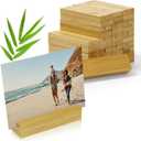 ECENCE 20pcs Wood Place Card Holders, Table Number Stands, Wooden Card Holder, Name Card Holder, Menu Card Holder for Weddings Birthday Party Home Decoration