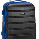 Rockland Melbourne Hardside Expandable Spinner Wheel Luggage, Grey, Carry-On 20-Inch