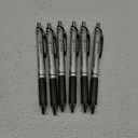 Pentel New EnerGel Deluxe RTX Retractable Liquid Gel Pen, Ultra Micro Point 0.3mm, Fine Line, Needle Tip, Black Ink Value set of 6