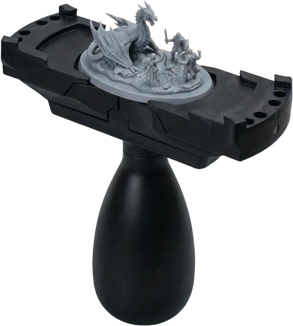 Miniature Painting Handle with Magnetic Base - Large Model Holder for 50mm-140mm Bases - Stable Ergonomic Grip Hobby Clamp Tool Compatible with Wargaming Figures, D&D & Tabletop Miniatures