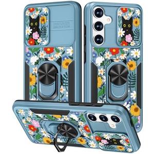 Miss Adola for Samsung Galaxy S24 Plus Case - Cute Aesthetic with Camera Cover & Ring Stand for Women & Girls, Hidden Cat