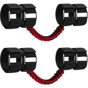 Grab Handles Roll Bar Hand Grips Accessories for Jeep Wrangler TJ JK JL & Gladiator, fits Sahara/Rubicon/Willys/4XE/Sport (No Sky One-Touch), Red 2 Packs