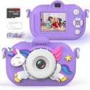 Kids Camera Toddler Toys for Girls Boys Aged 3-12, Kids Digital Video Camera, 3-12 Year Old Girls Boys Christmas Birthday Gifts Toys Kid Camera (Purple)